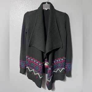 Lauren Ralph Lauren Black Label Open Cardigan Women’s Sz MED Warm Hand Knitted